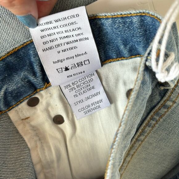 Revolve Boyish The Zachary Penny Serenade High Waist Stretch Skinny Jeans Sz 27 - Picture 5 of 11